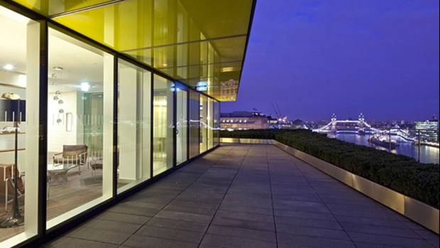 office building at night