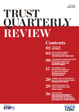 TQR - Vol 13 - Issue 4 - December 2015