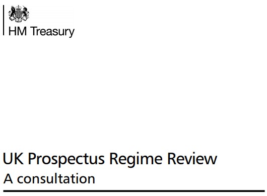 HM Treasury Starts UK Prospectus Regime Review Consultation